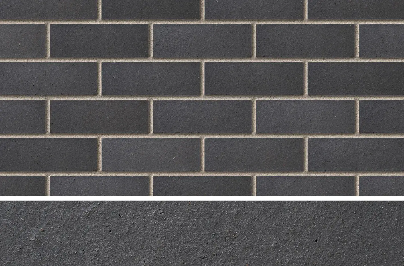 Staffordshire Slate Blue Smooth 73mm C2232A brick panel image