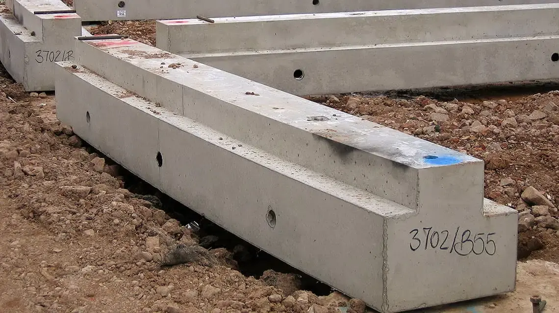 close up of bespoke curve beam