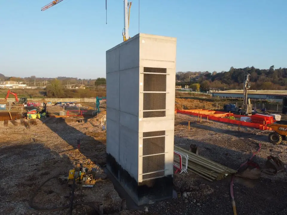 Lift Shaft installed for New Care Home Development - Crewkerne, Somerset