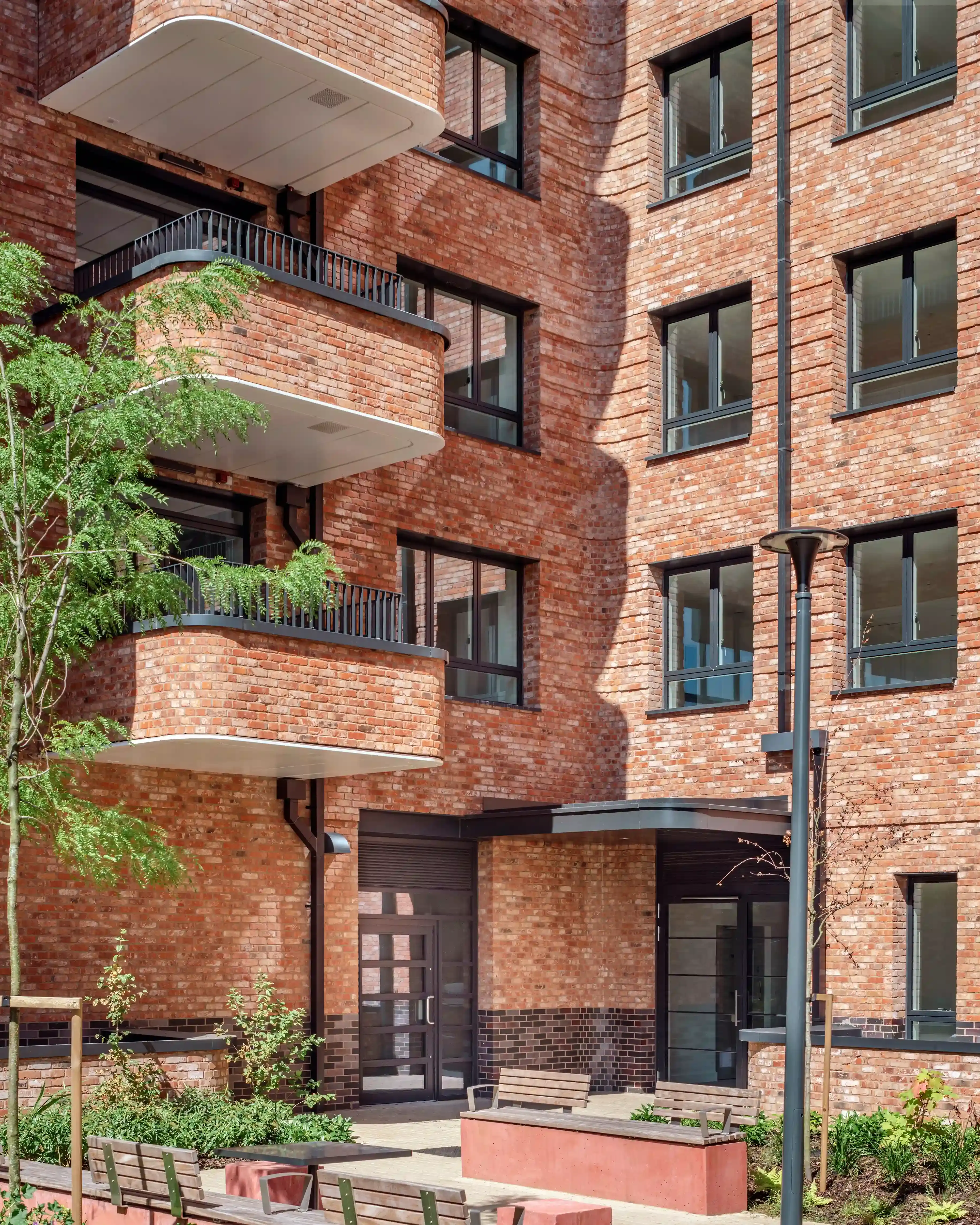 Bulrush Court uses Ibstock's Commercial Red & Olde English Grey bricks