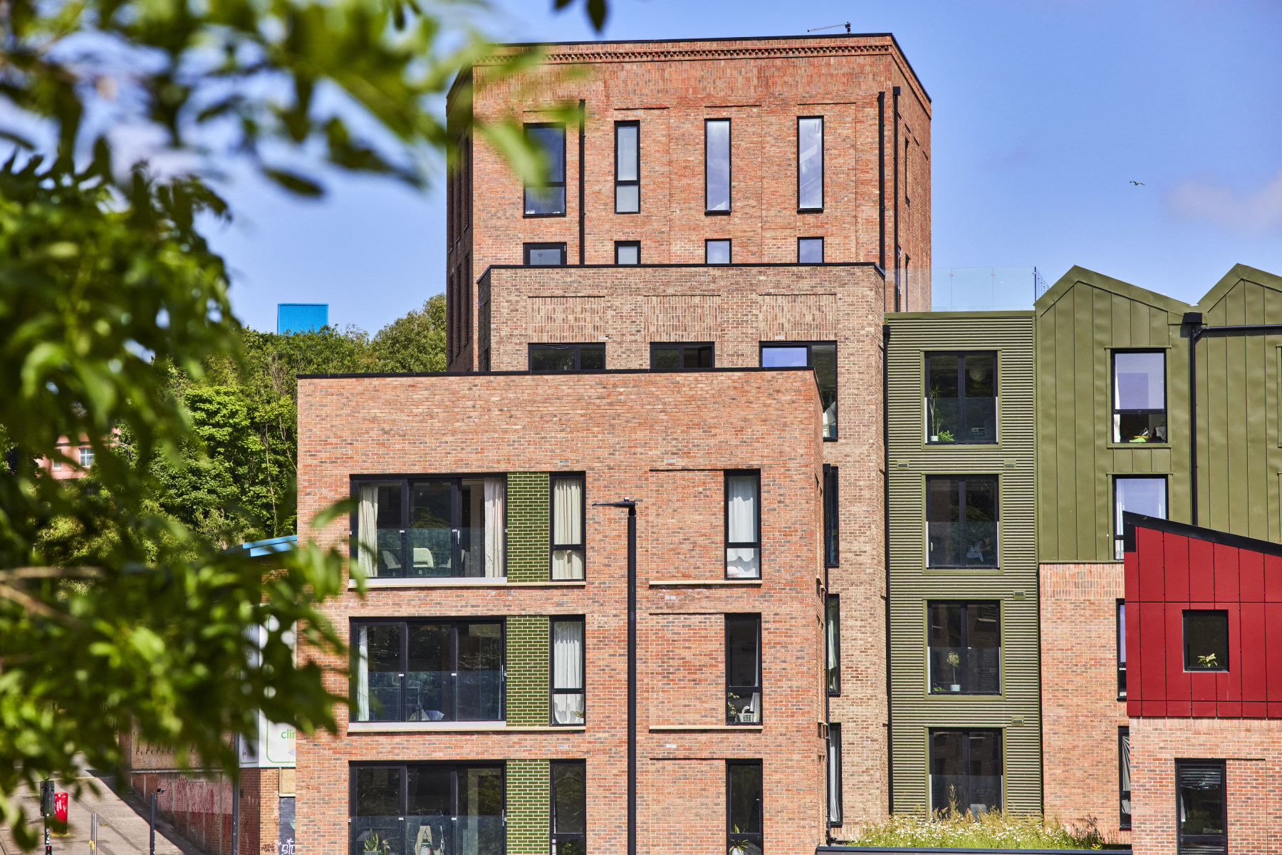 Ouseburn Quays - Bricks: Birtley Olde English Grey, Birtley Northern Buff, Commercial Red, Ibstock Glazed Copper