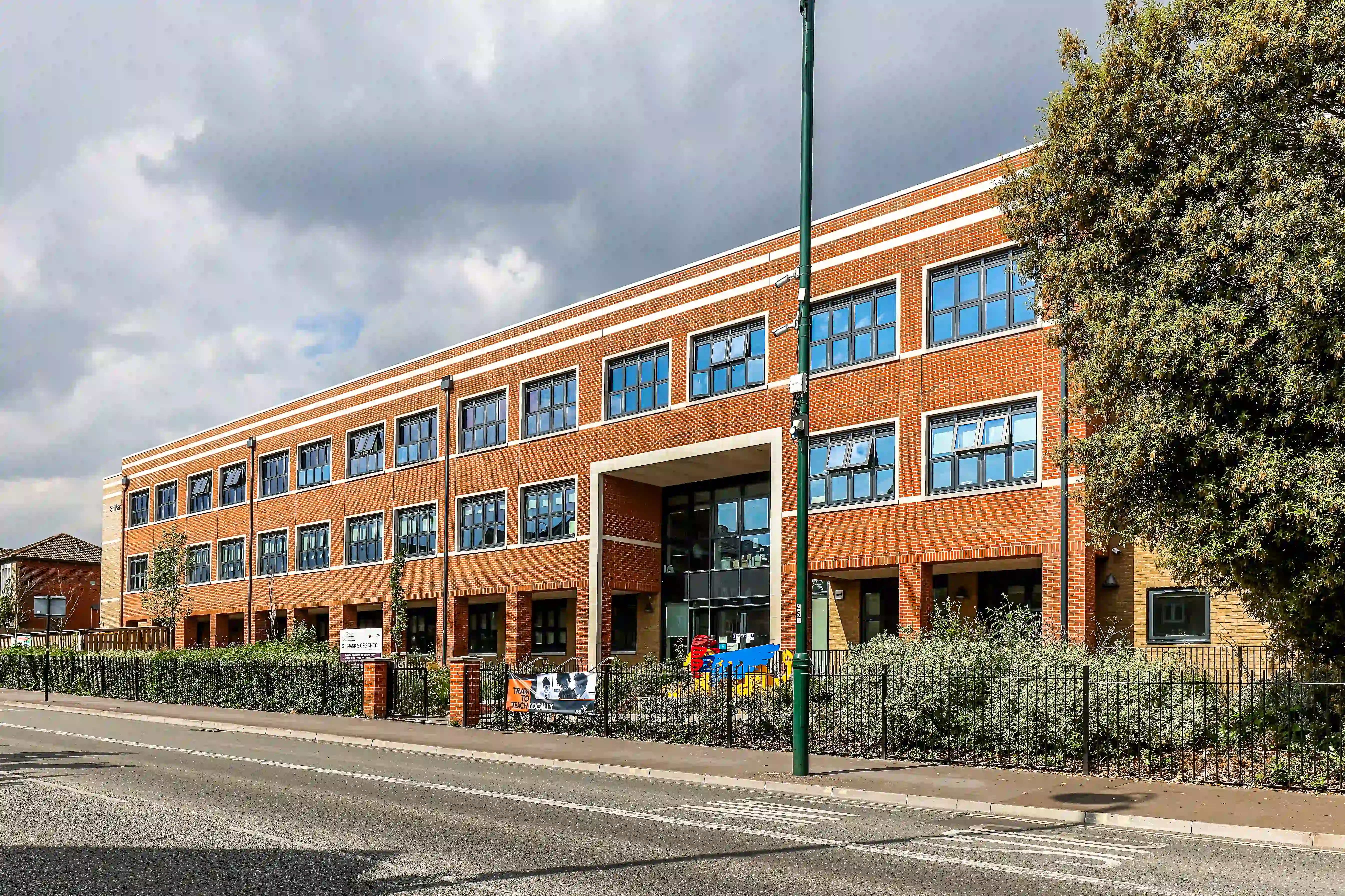 St Marks CE Primary School - Laybrook Multi Orange Stock bricks