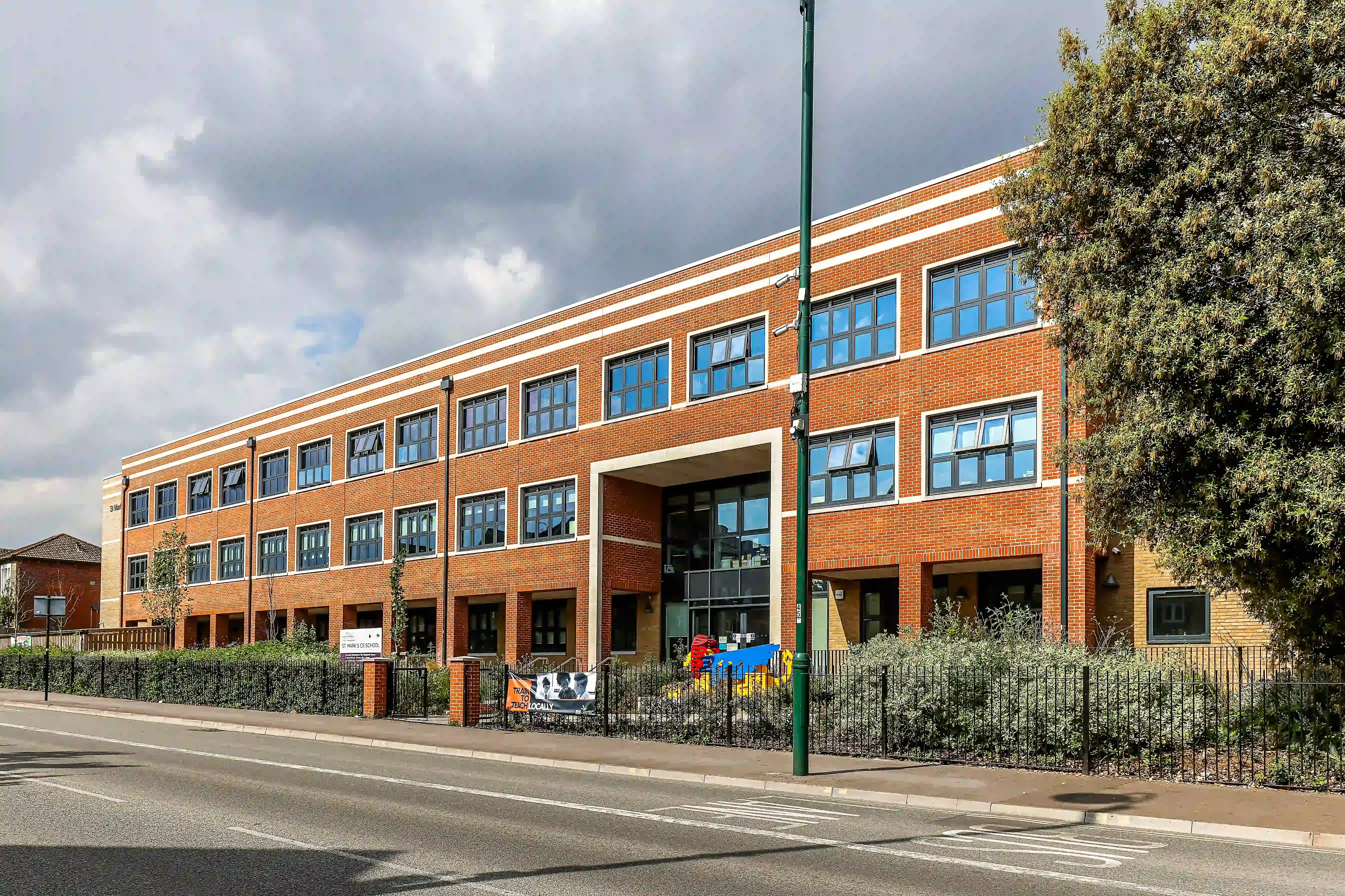 St Marks CE Primary School - Laybrook Multi Orange Stock bricks