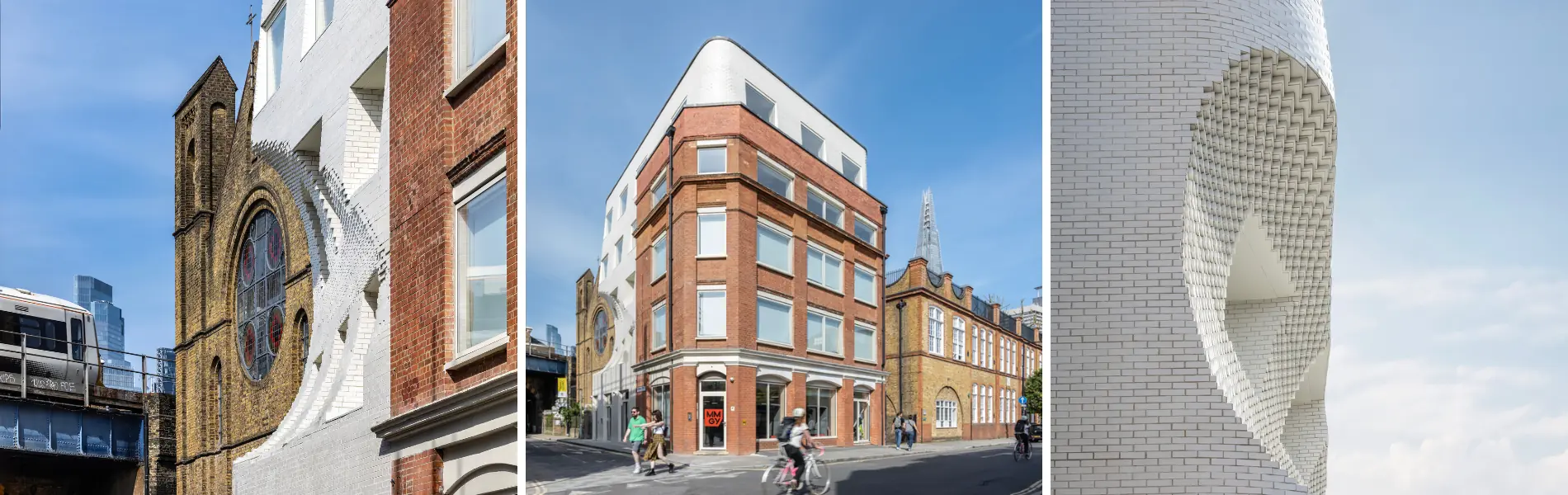 The Scoop collage - white glazed bricks