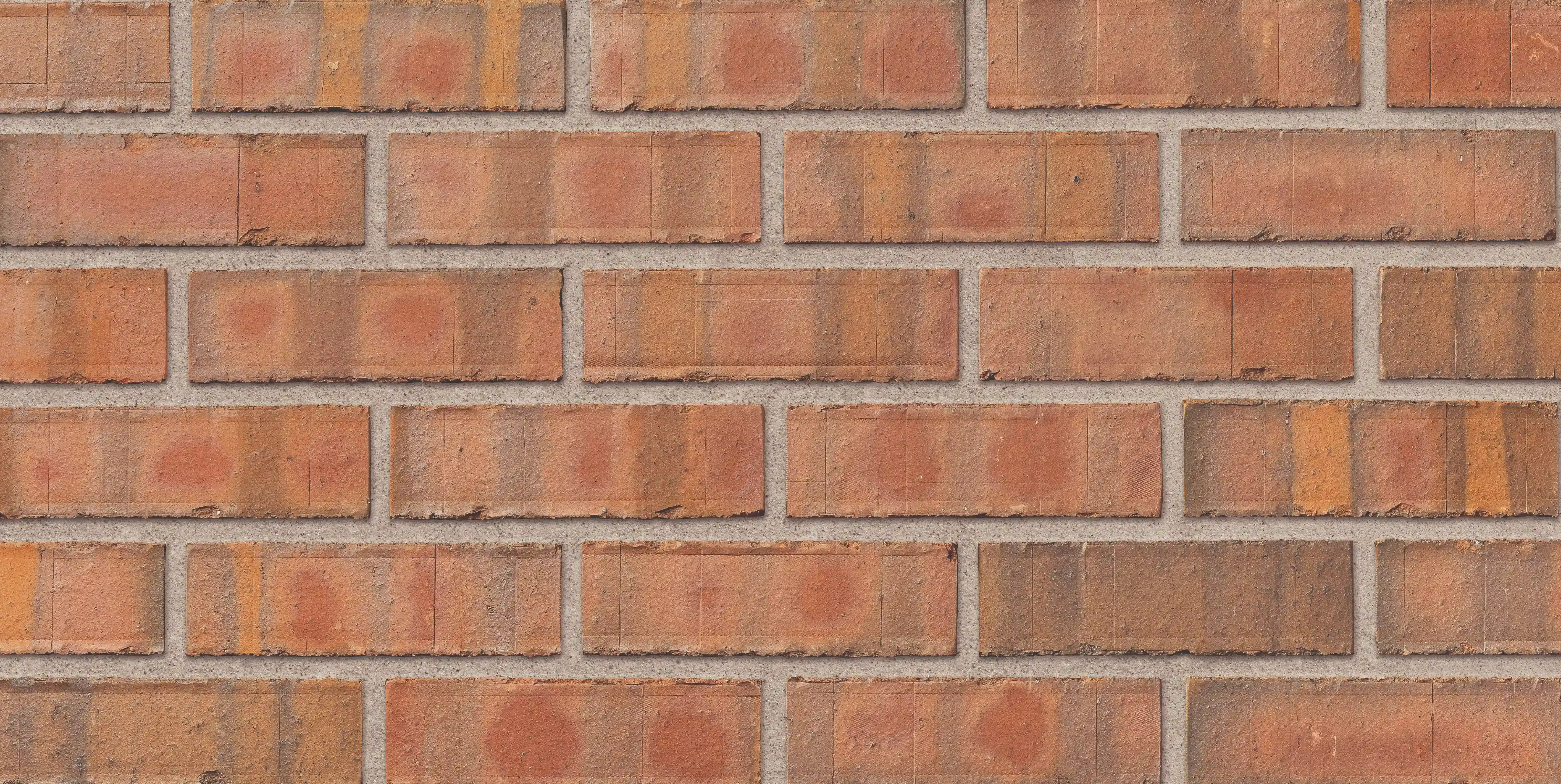 Ibstock A0298A New Priory Red Multi brick panel shot