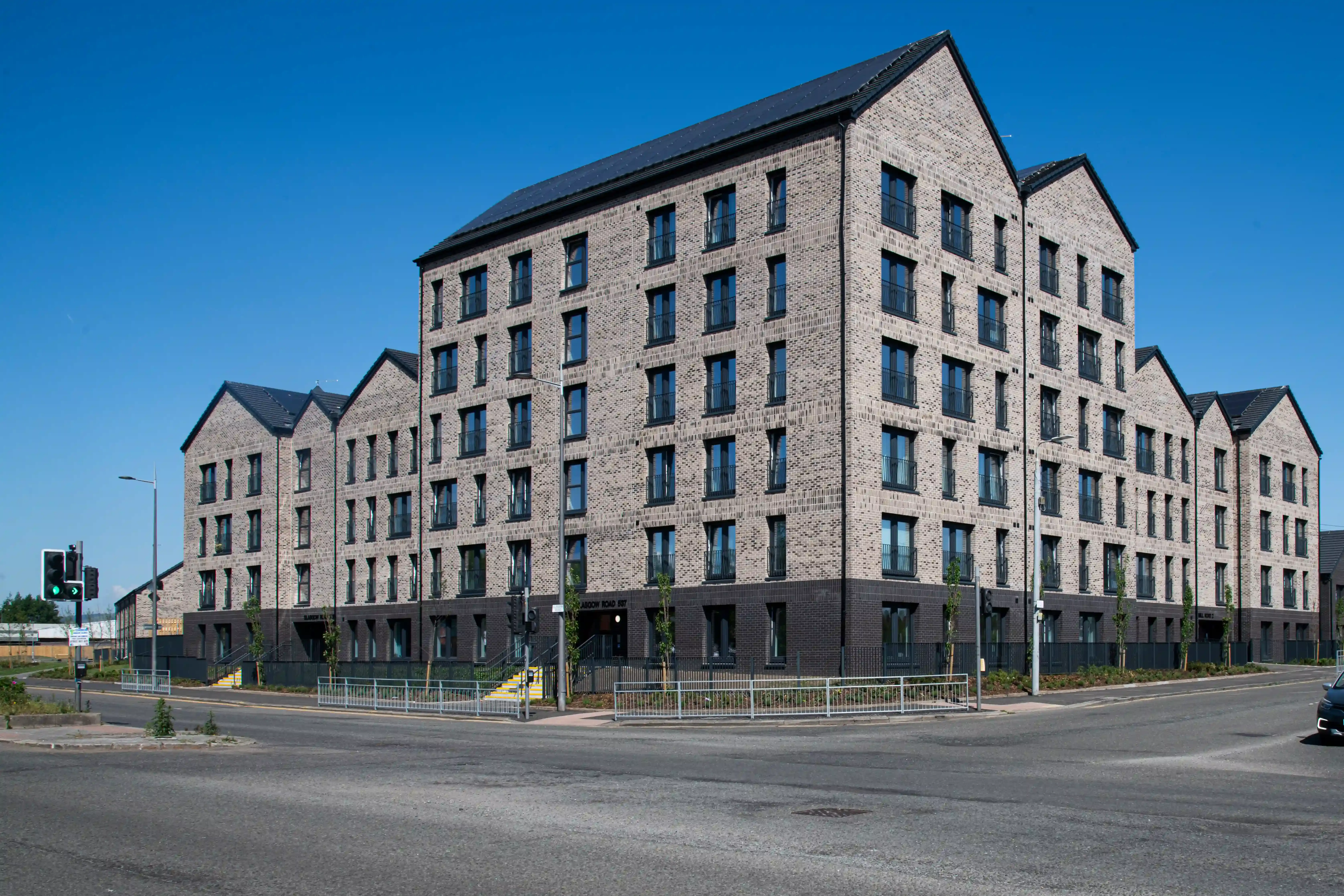 Cambuslang Investment Park, Glasgow, Arden Weathered Grey & Ebony Black Bricks