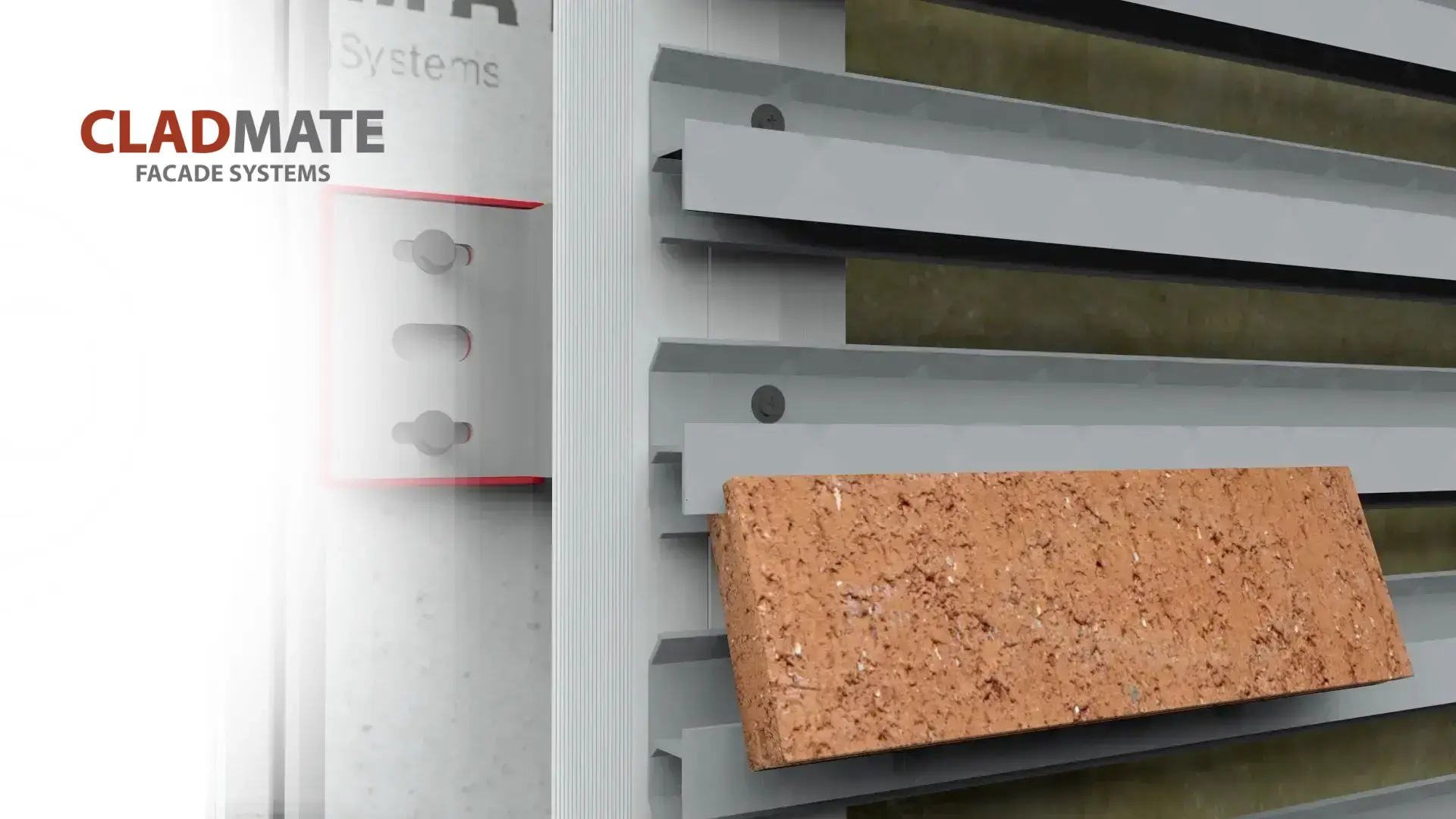 Cladmate brick slip facade system