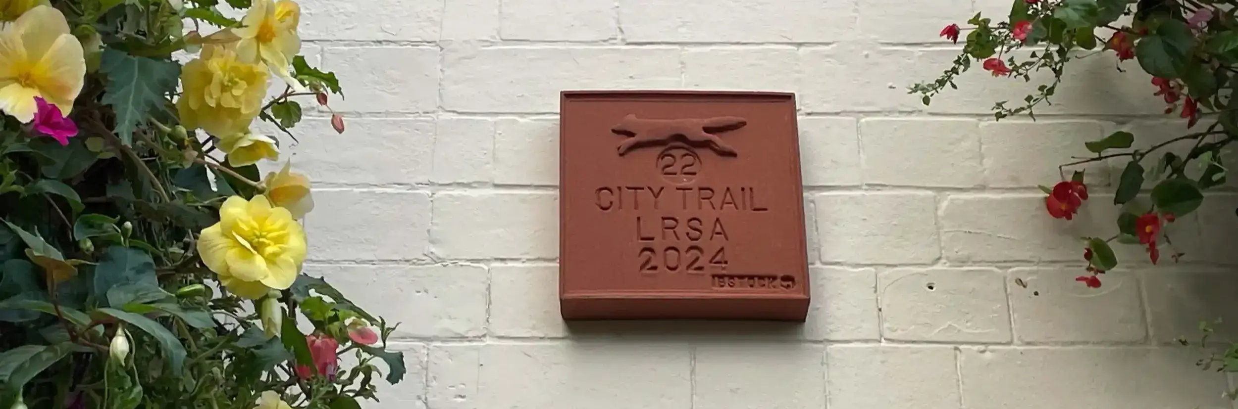 Clay brick plaque for LRSA City Trail