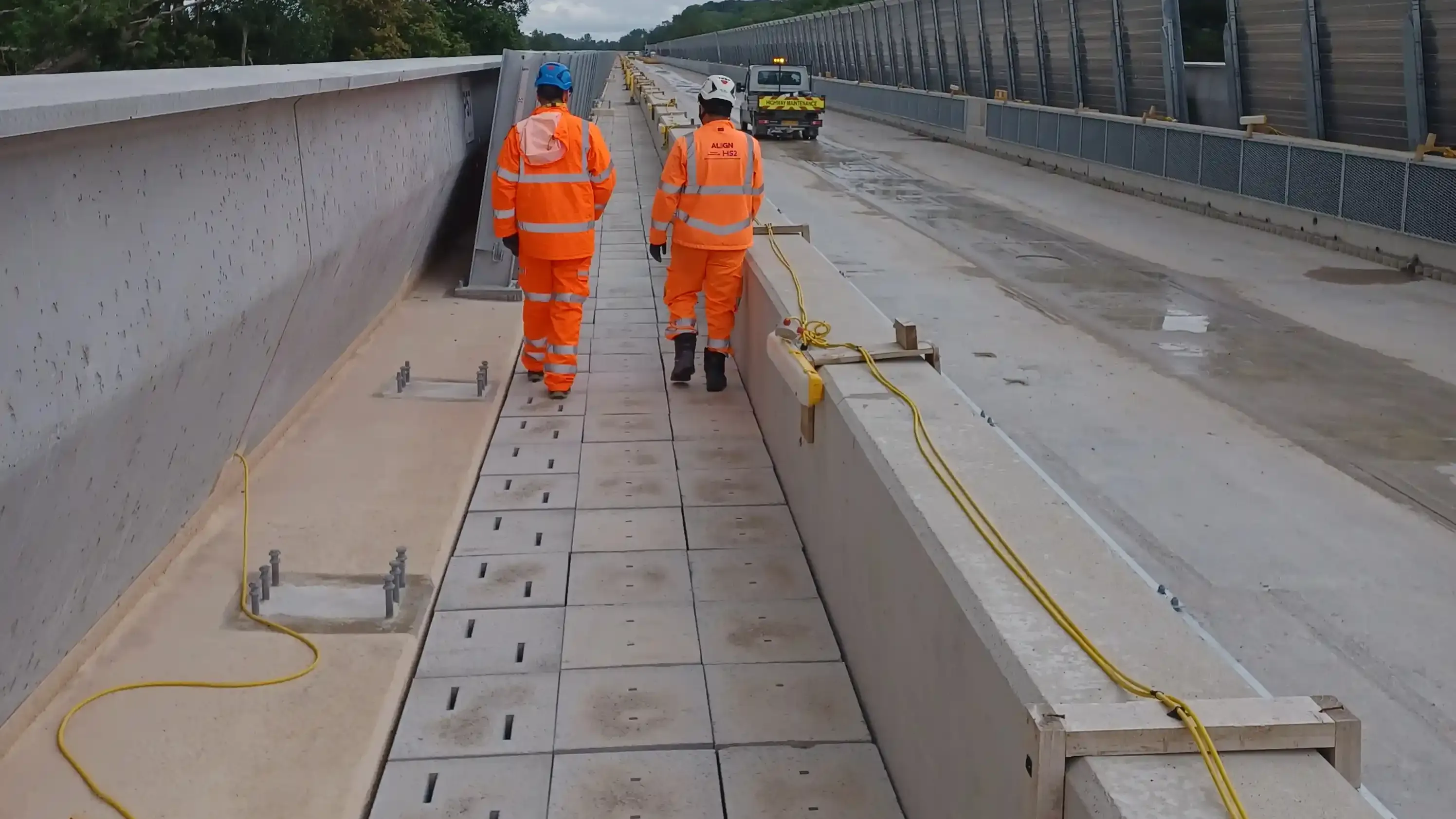 Colne Valley Viaduct - Bespoke concrete cable troughing
