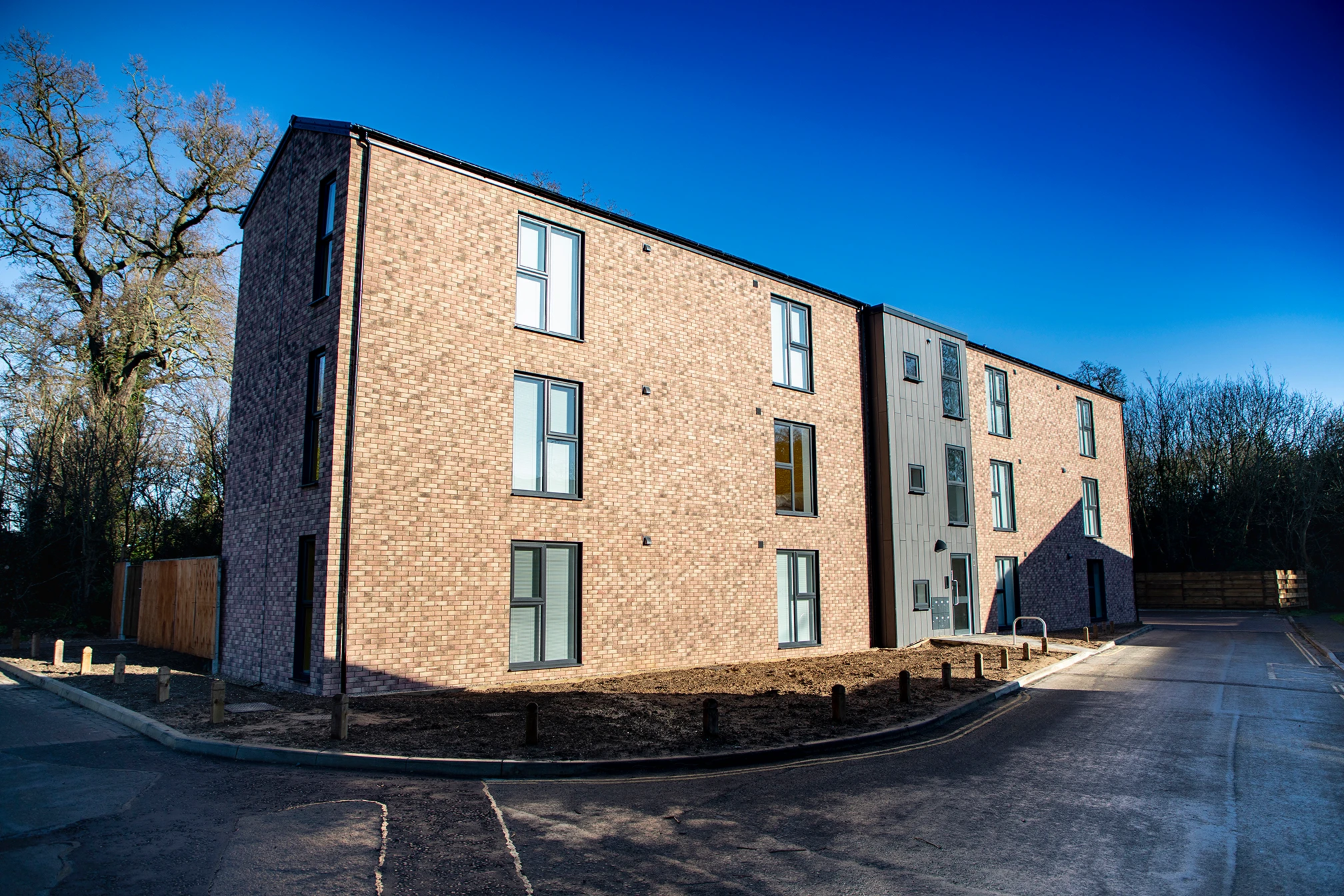 Webster House built using Genbrix facade system