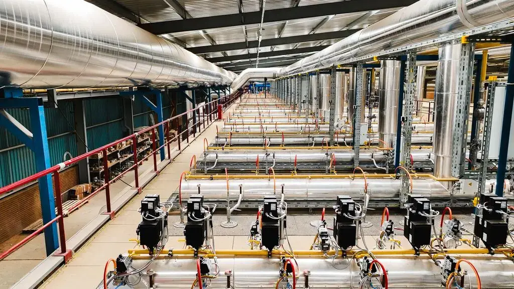 Ibstock Atlas factory above the kiln