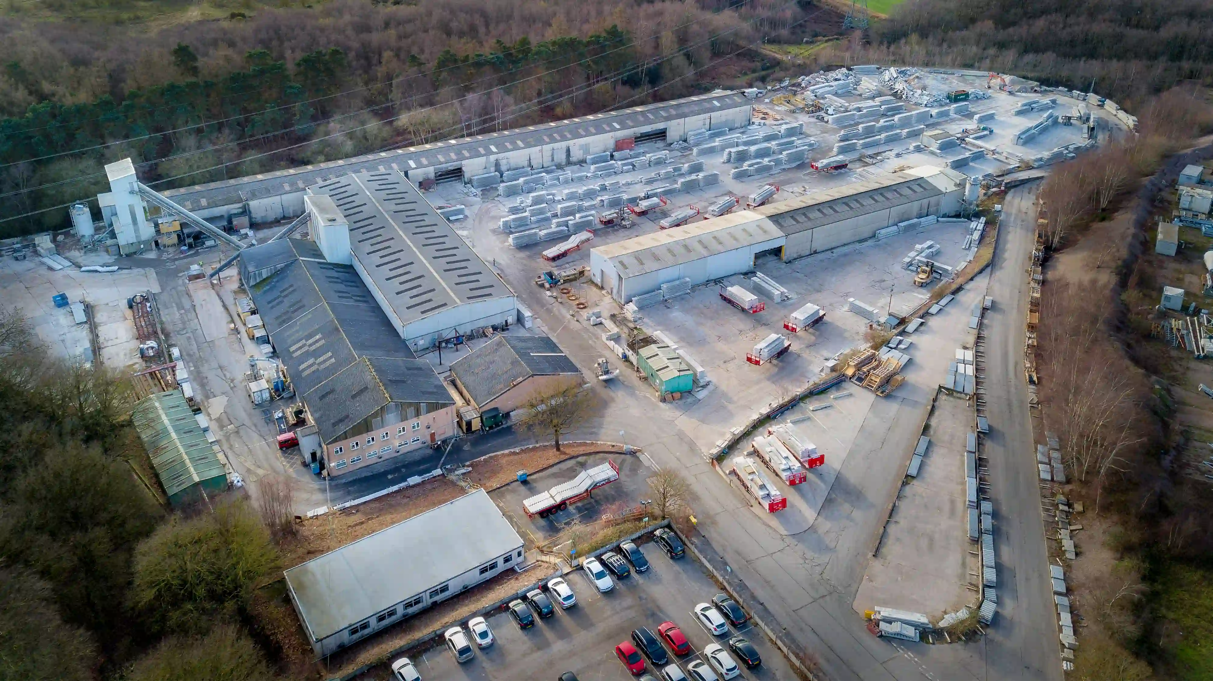 Coltman aerial drone shot of site