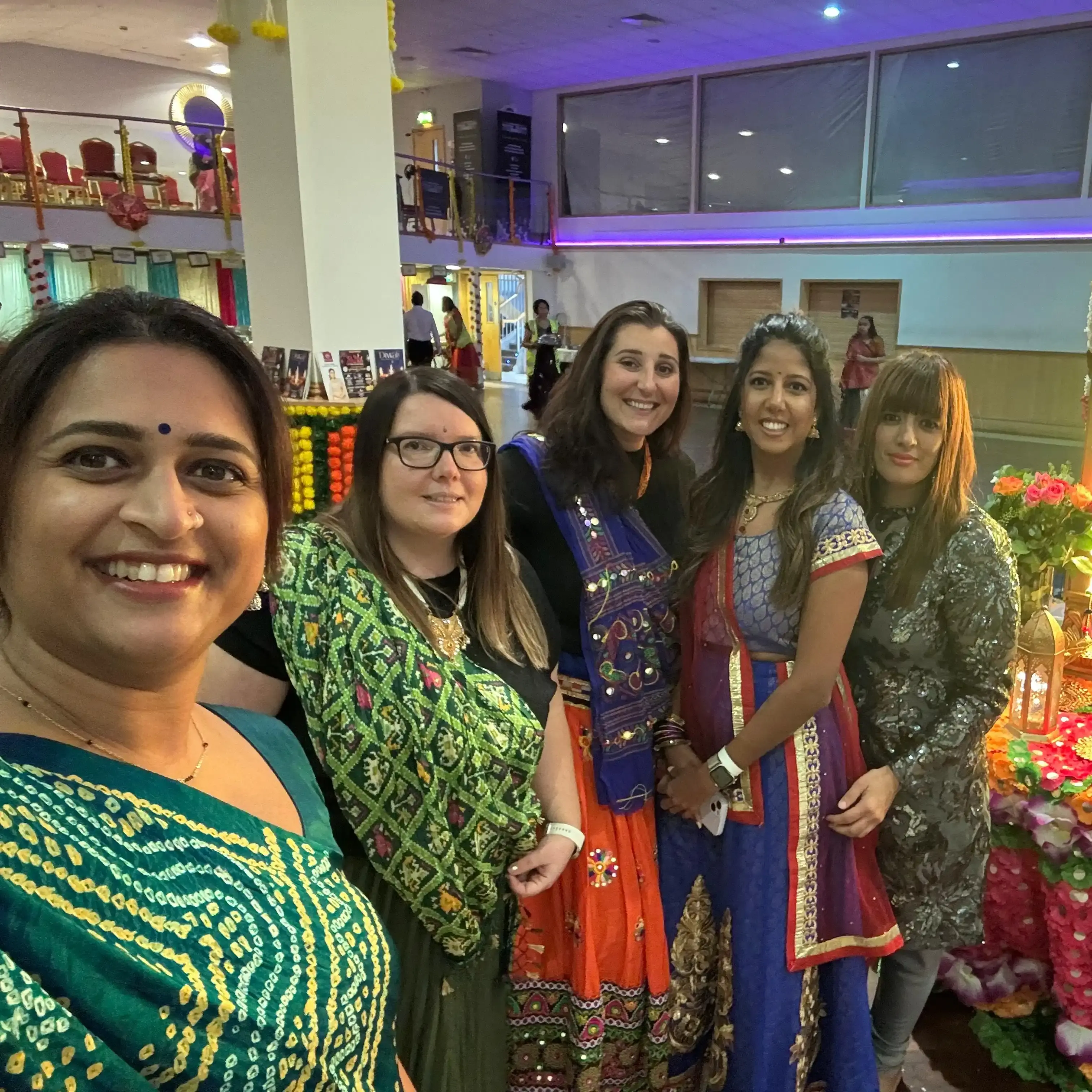 Ibstock employees celebrating the Hindu festival of Navratri