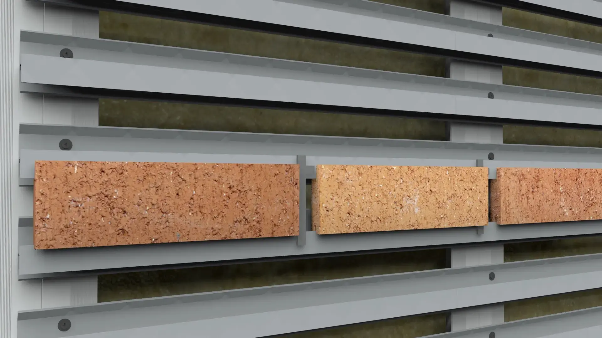 Cladmate CSM40 Brick Slip Facade System