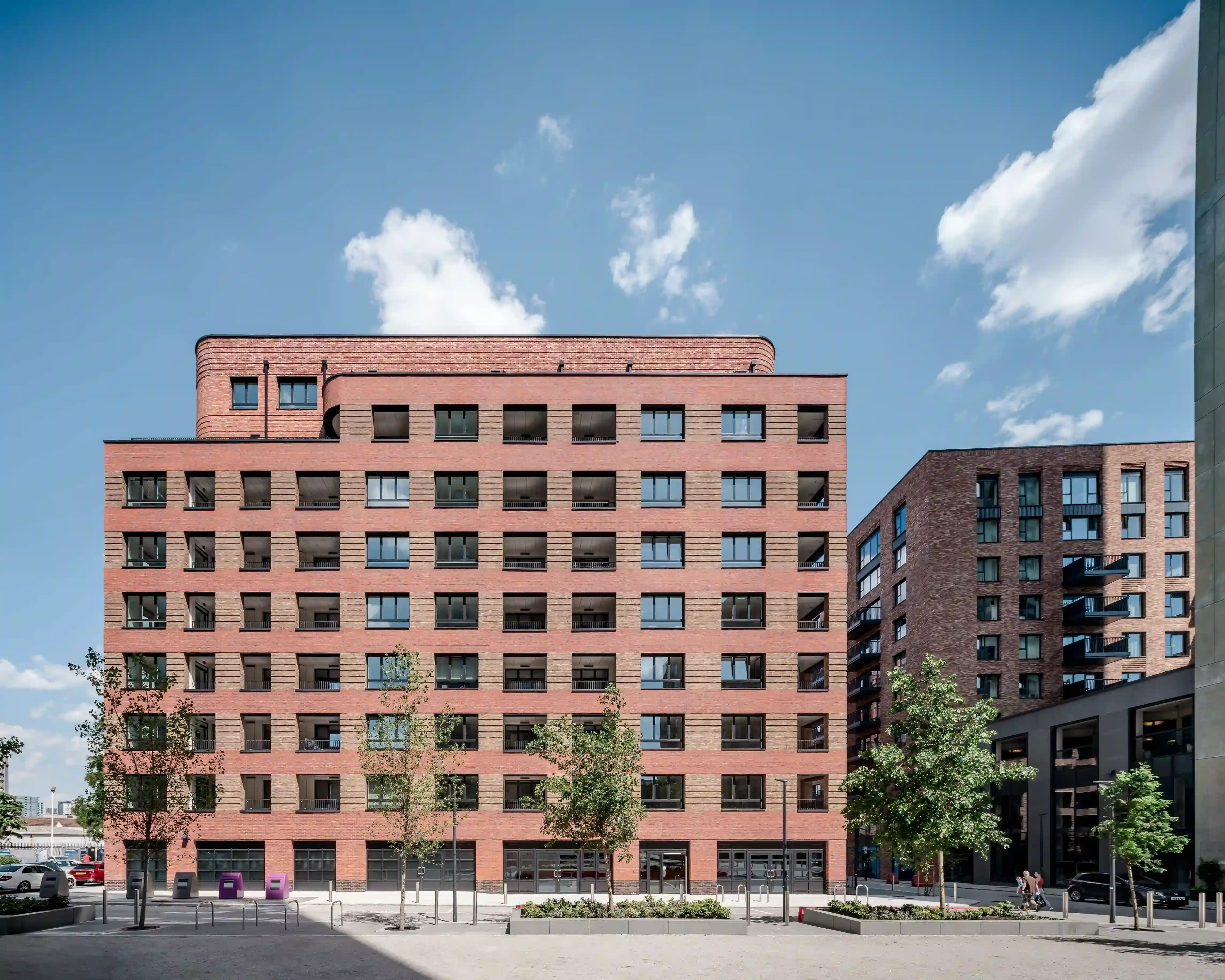 Bulrush Court uses Ibstock's Commercial Red & Olde English Grey bricks