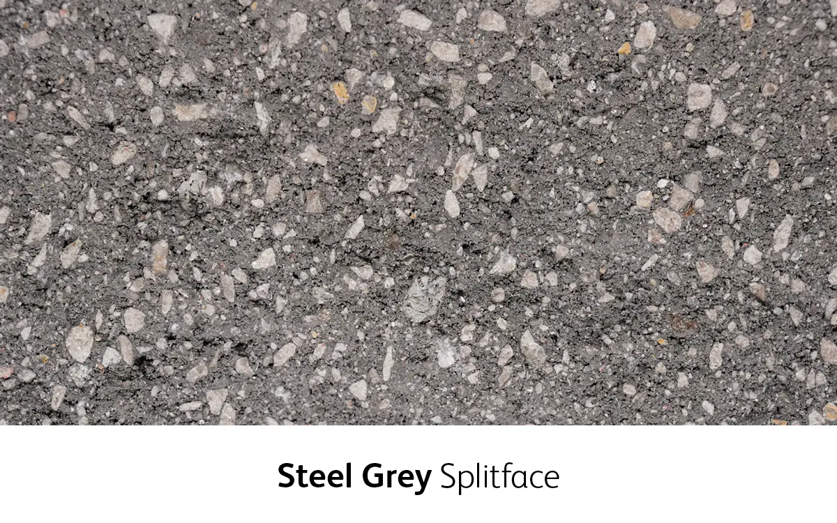 Architectural masonry Steel Grey Splitface Classic