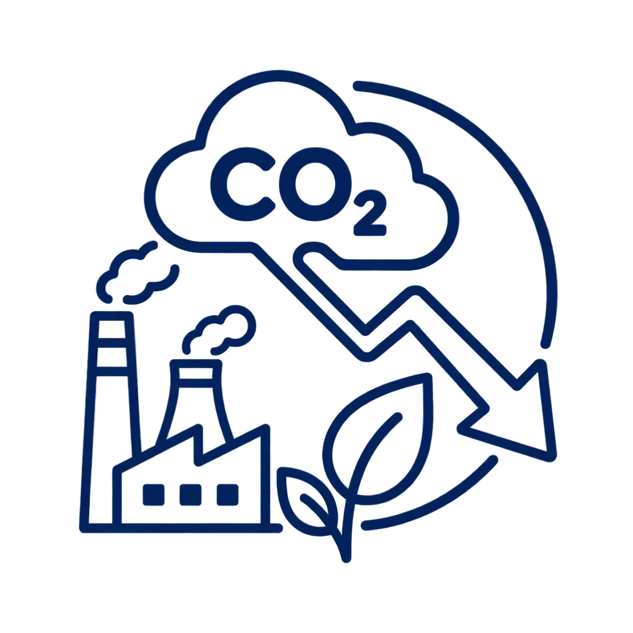 Absolute carbon reduction (Scope 1 and 2) icon - Ibstock Non-Financial Highlights