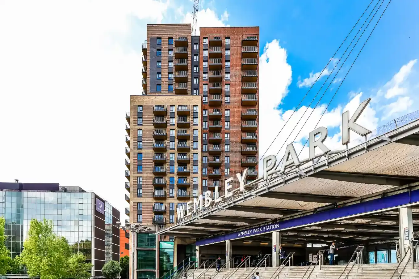 Wembley Park Gardens using Niveus, Staffordshire Slate Blue Smooth bricks