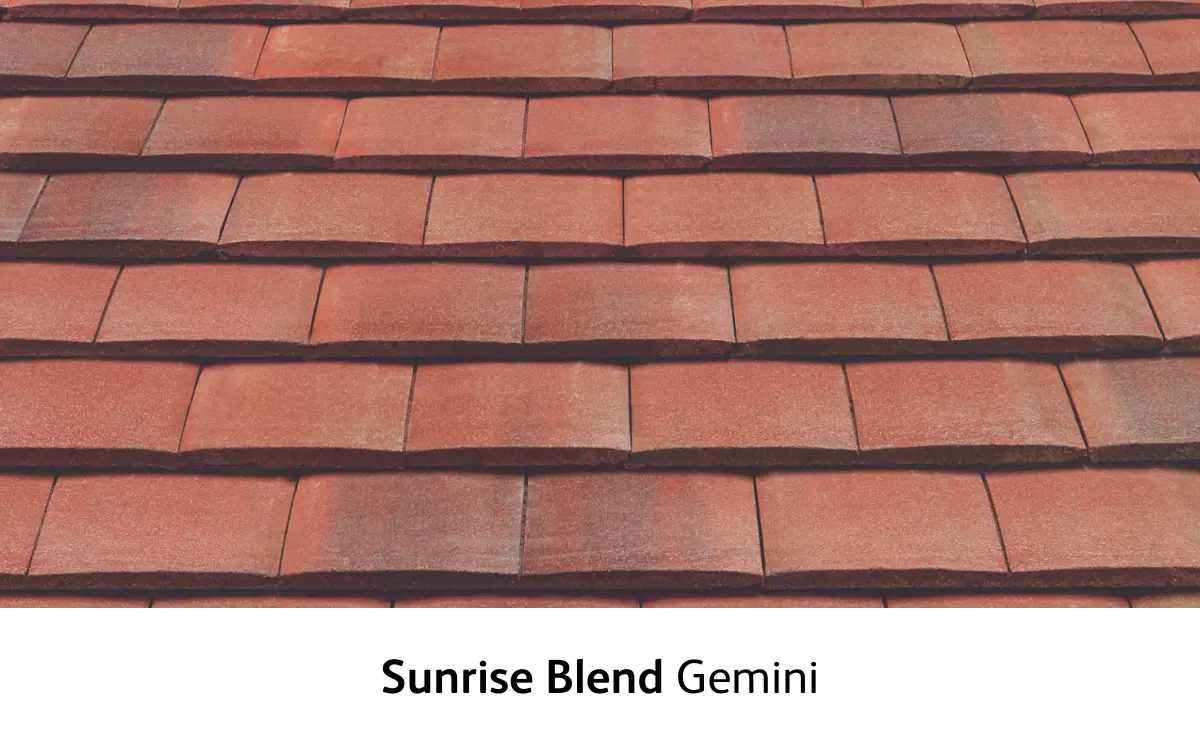 Gemini roof tile - sunrise blend