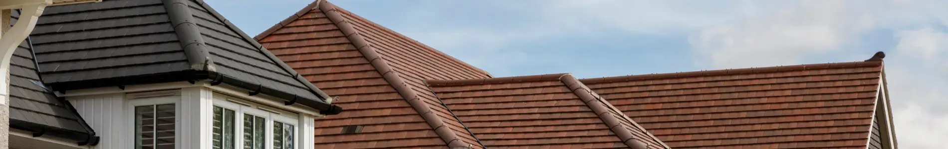 Gemini roof tiles, Redrow housing development 