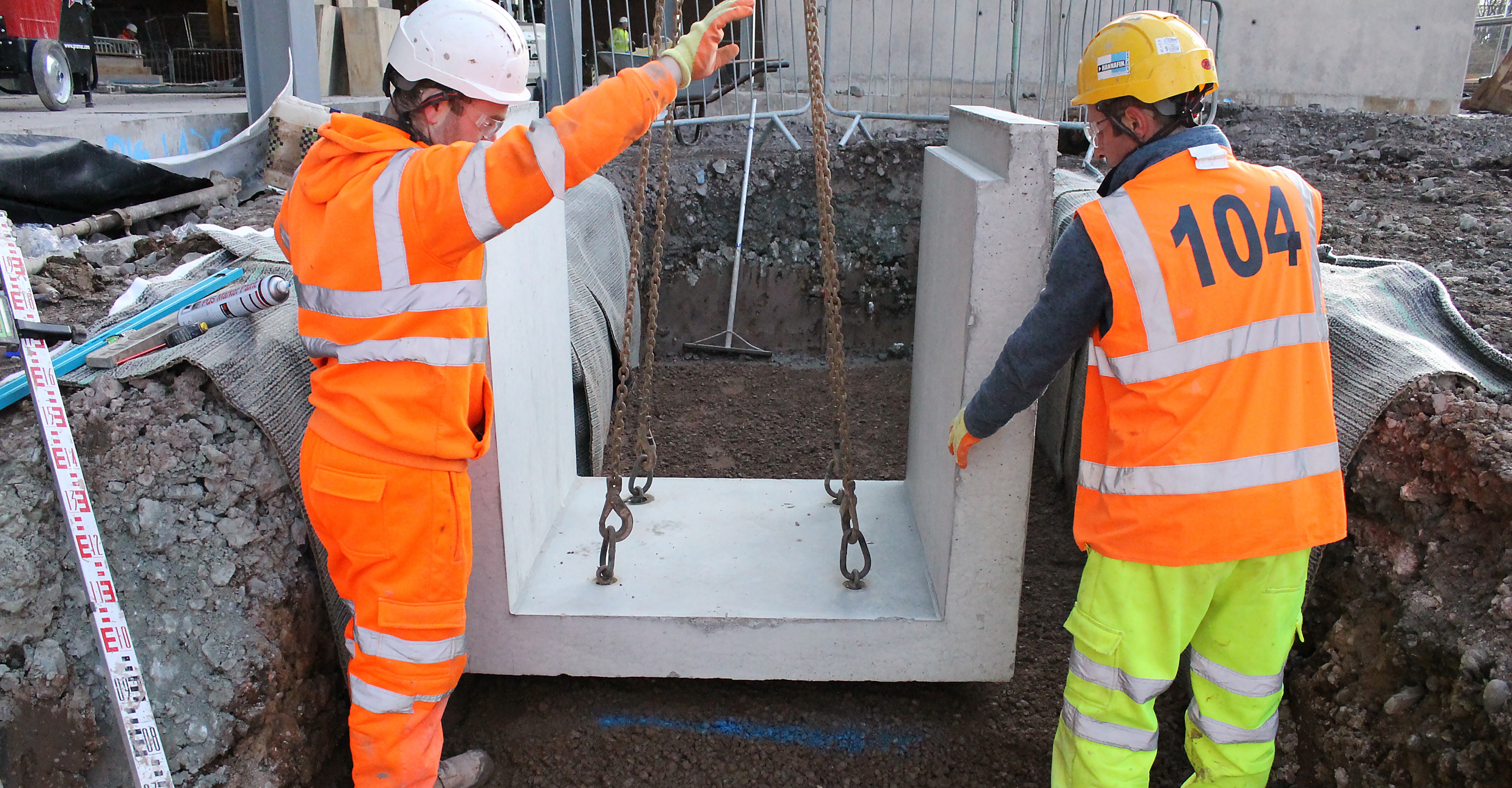 Utility troughs - Ibstock Atlas factory, Walsall
