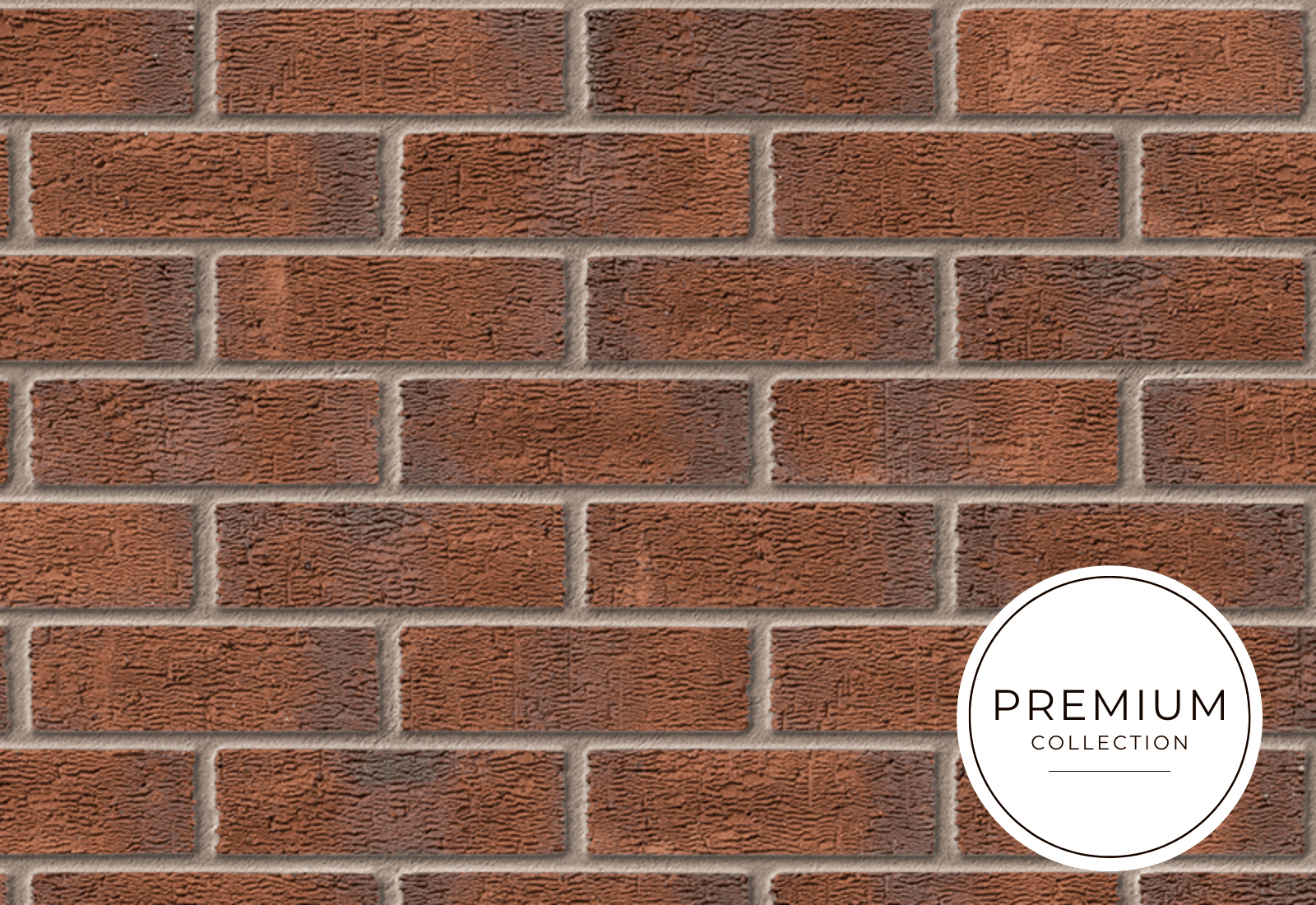 A0269A New Burntwood Red Rustic brick panel shot