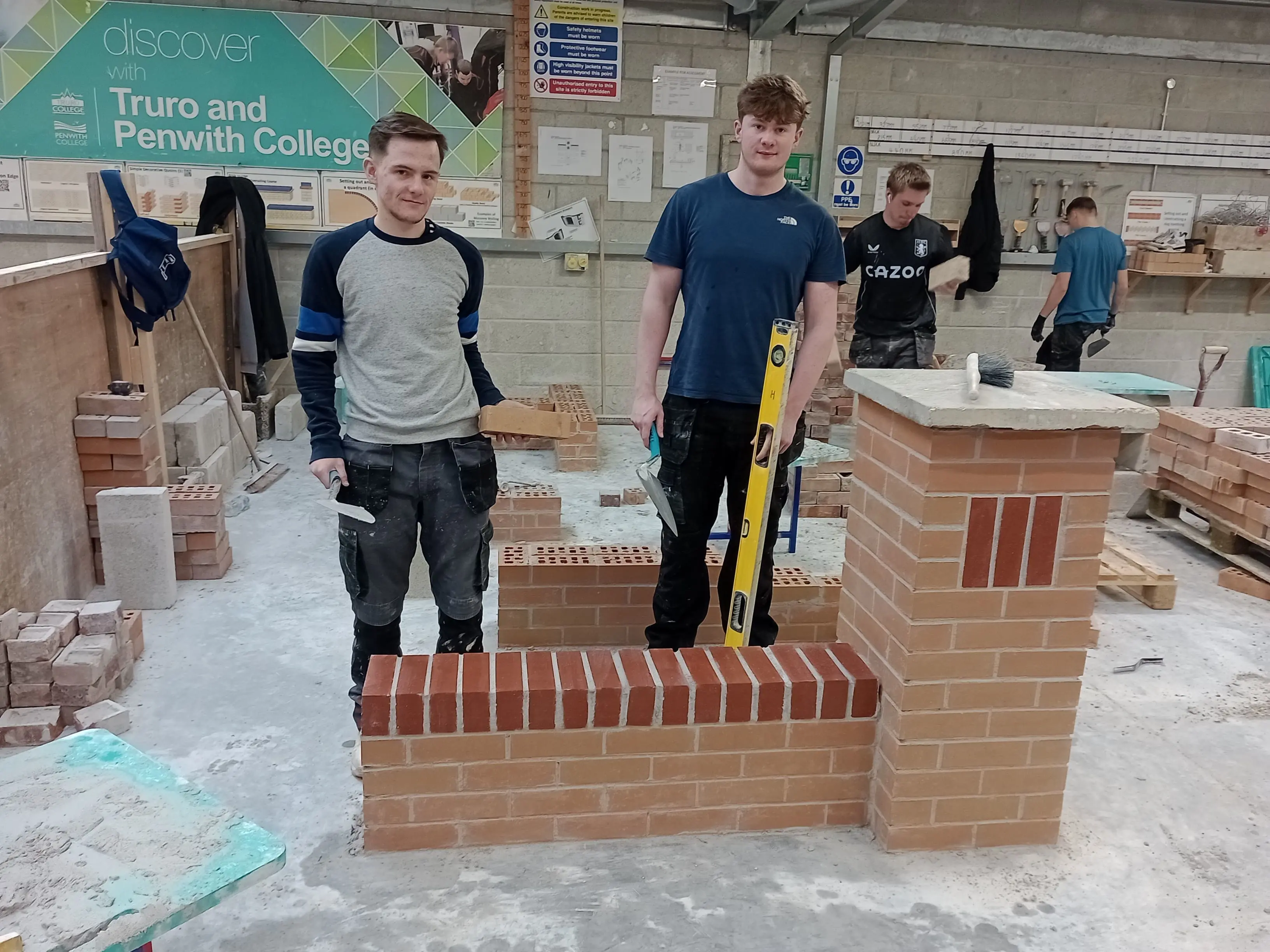 Students at truro college, brick donation