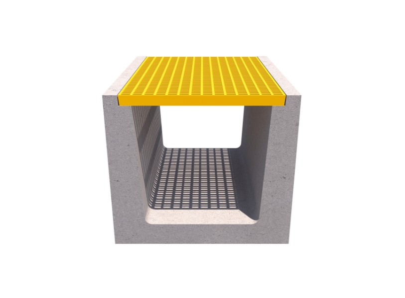 600mm Trough (50mm Rect Grating)