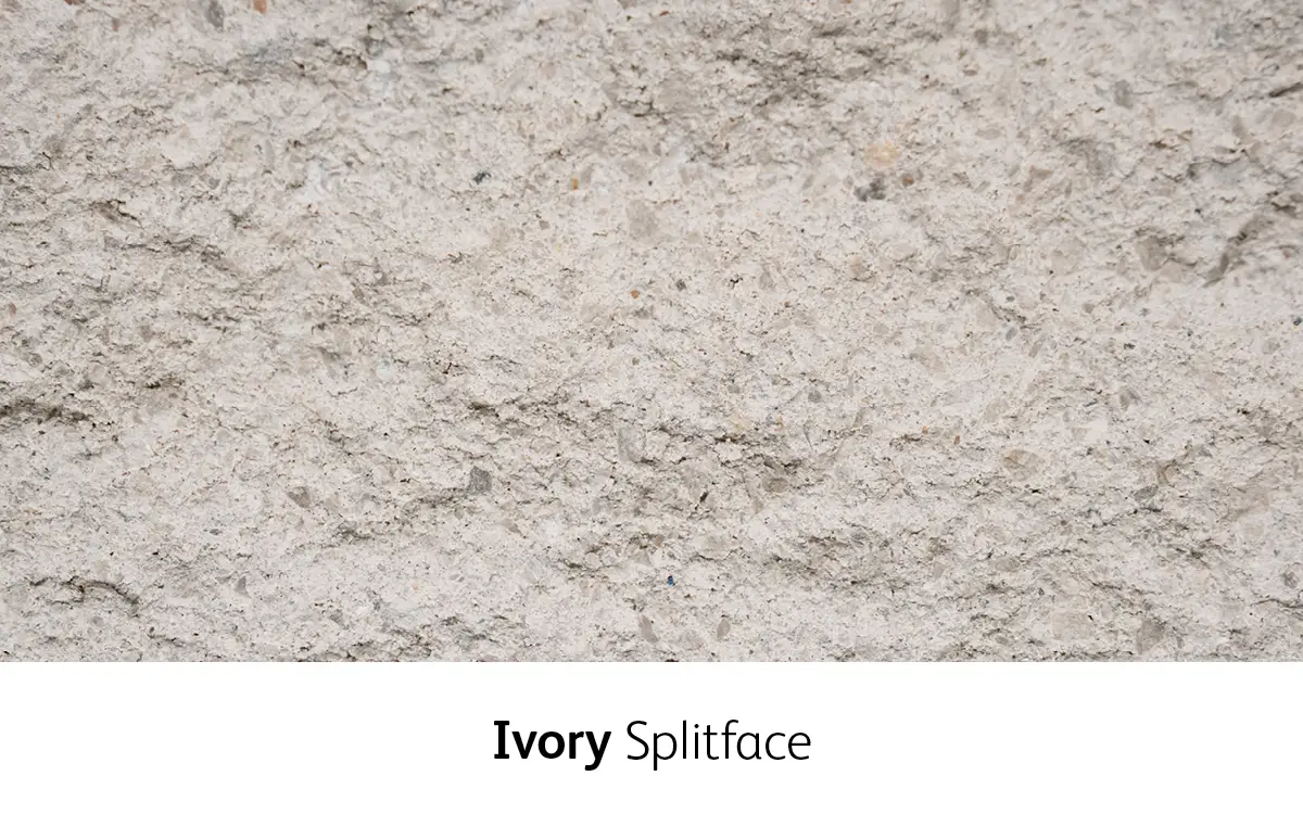 Architectural masonry Ivory Splitface Classic