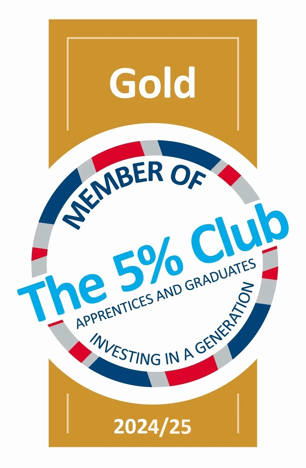5% Club Logo Gold Member 2024-25