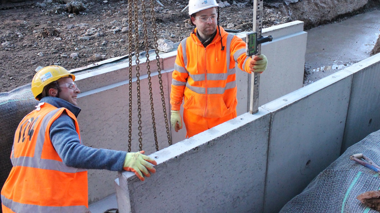 Utility troughs - Ibstock Atlas factory, Walsall