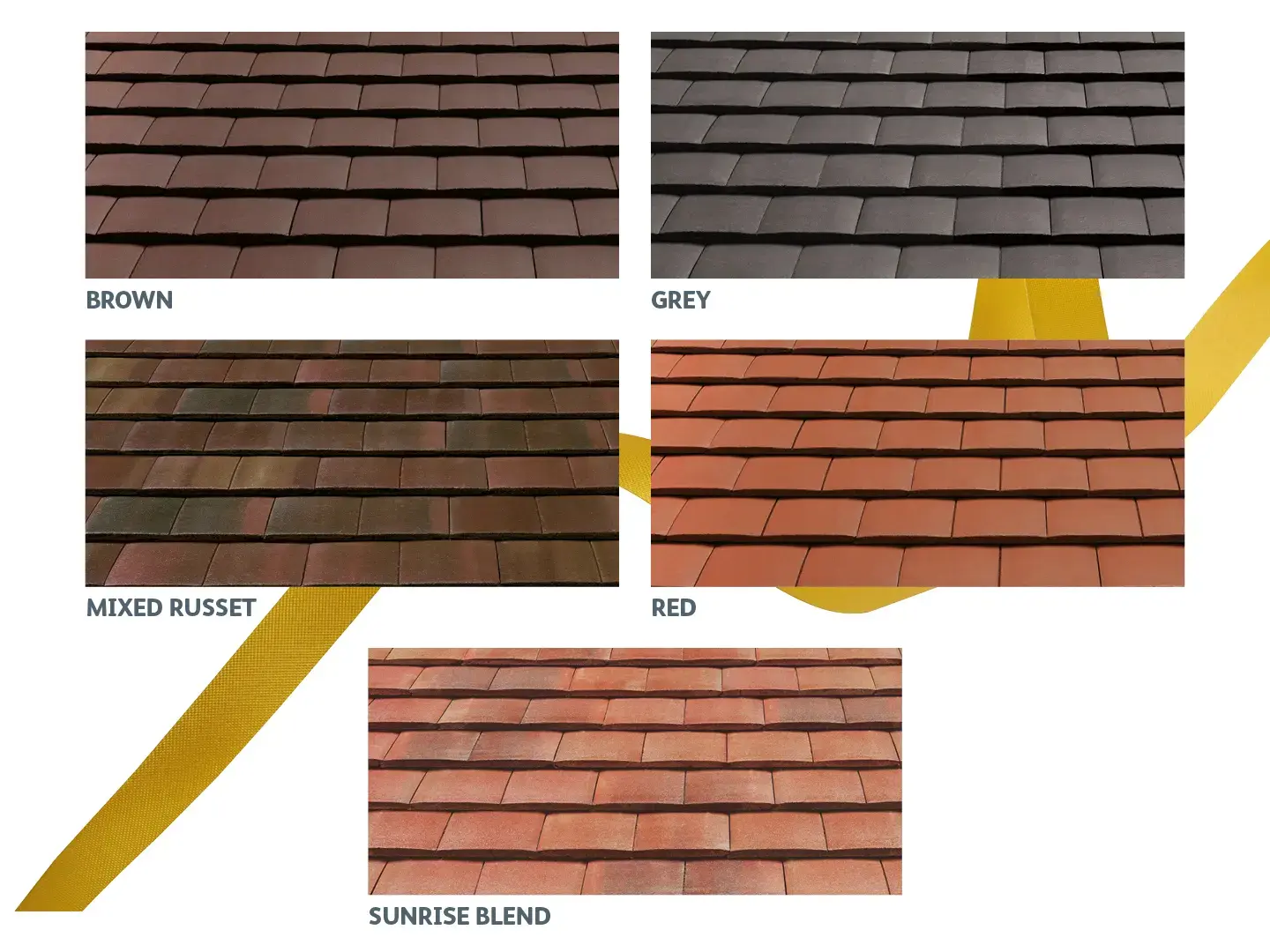 Forticrete Gemini roof tile Colour Range
