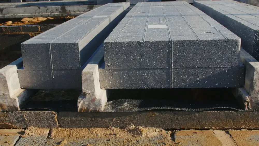 Gdeck insulated flooring - EPS Infill Blocks & Load Bearing Rails