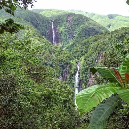 Deux premières chutes du Carbet Guadeloupe
