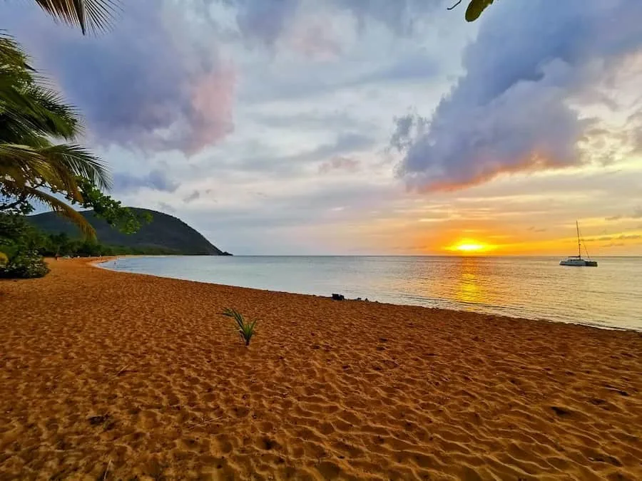 Coucher de Soleil Plage Grande-Anse de Deshaies Guadeloupe