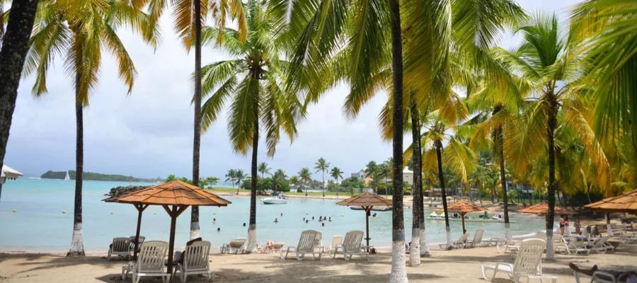 Plage de bas du Fort au Gosier