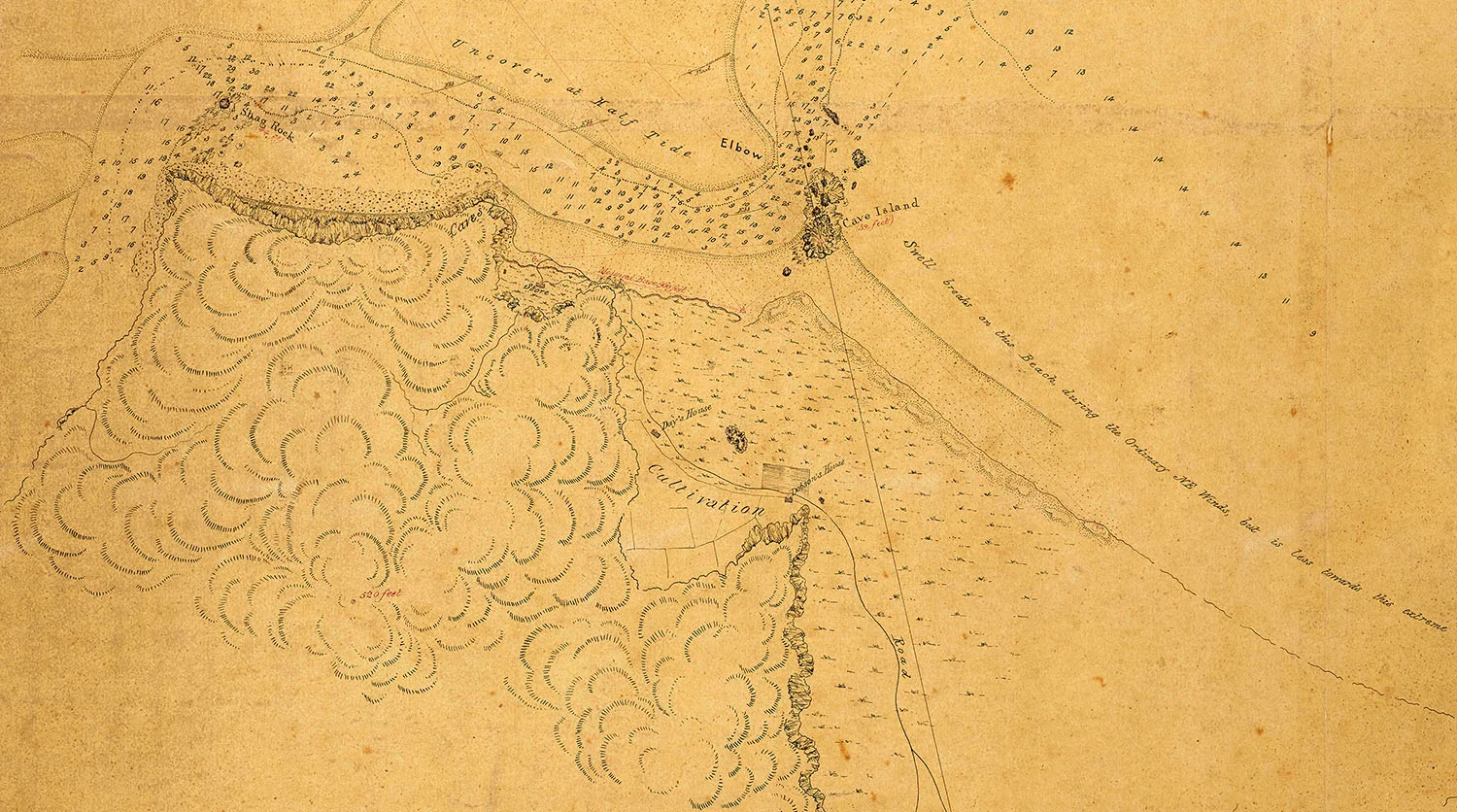 Sketch of estuary chart