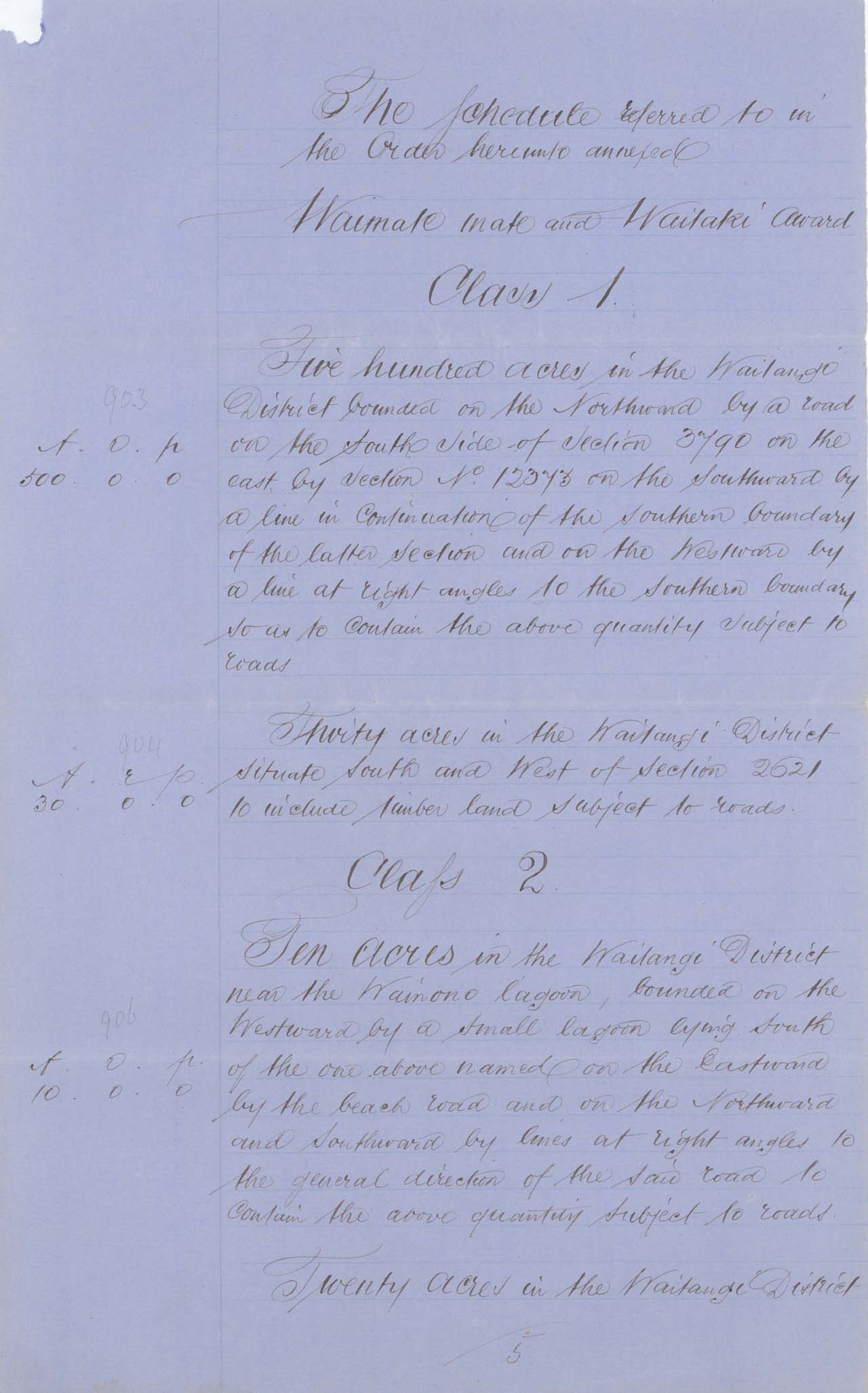 Descriptions - Sth Canterbury Native Land Court Reserves of 1868 - Page 5