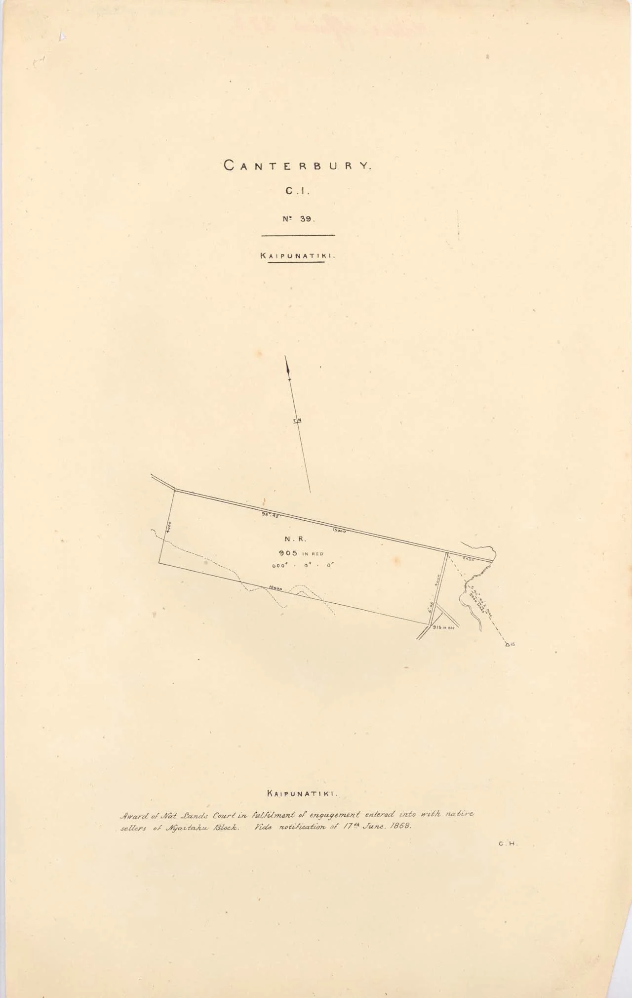 Reserve 905 - Kaipunatiki - 1870