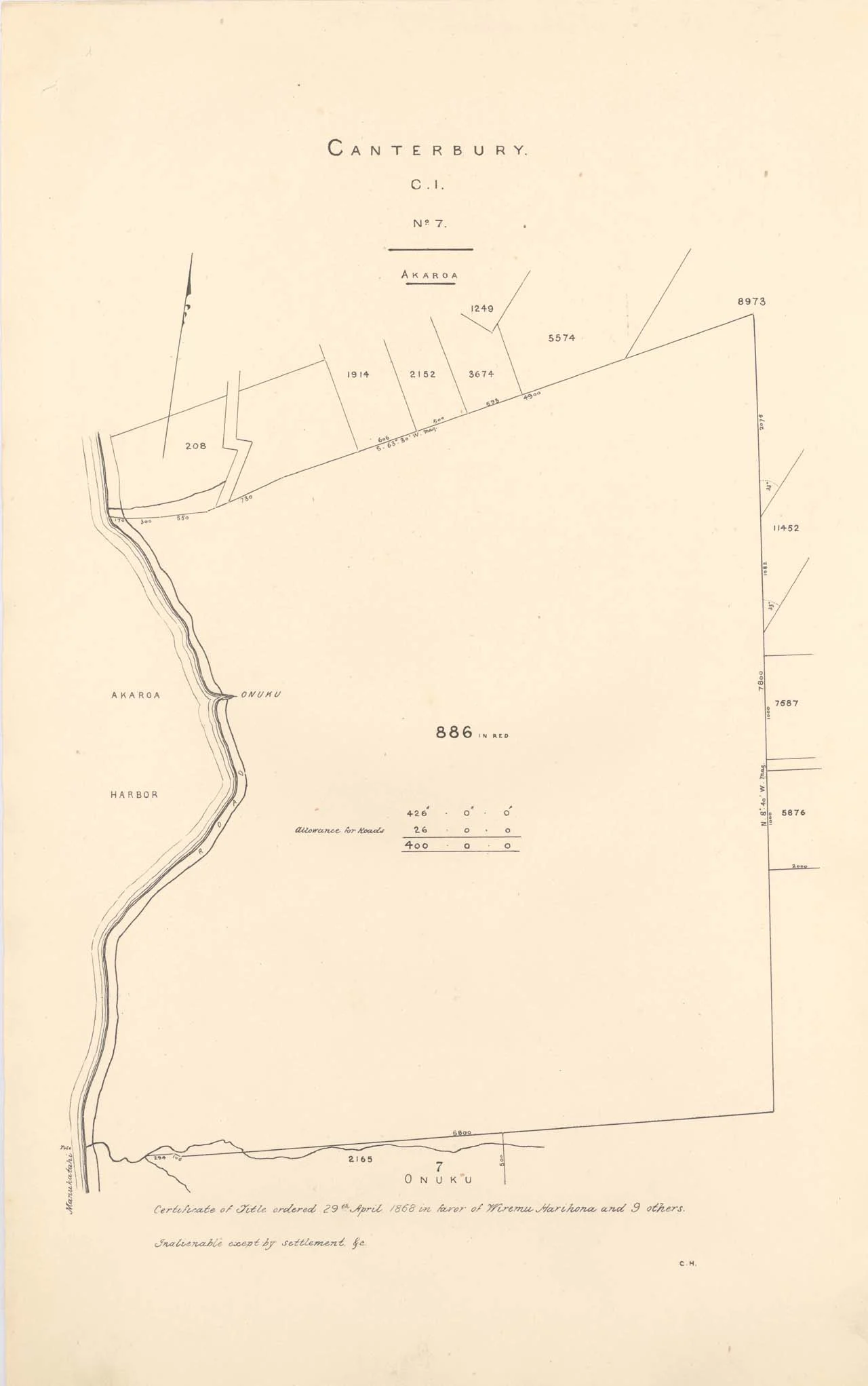 Reserve 886 - Onuku - 1870