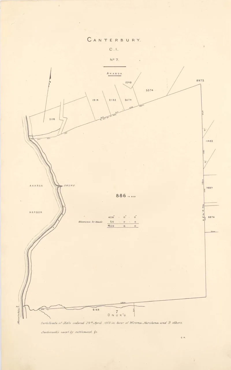 Reserve 886 - Onuku - 1870