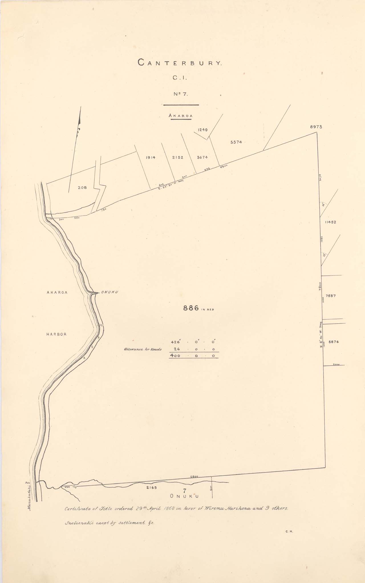 Reserve 886 - Onuku - 1870