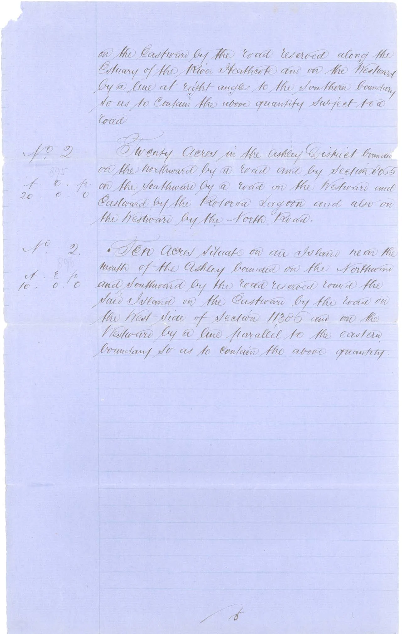 Descriptions - Kaiapoi Reserves Awarded in 1868 - Page 6