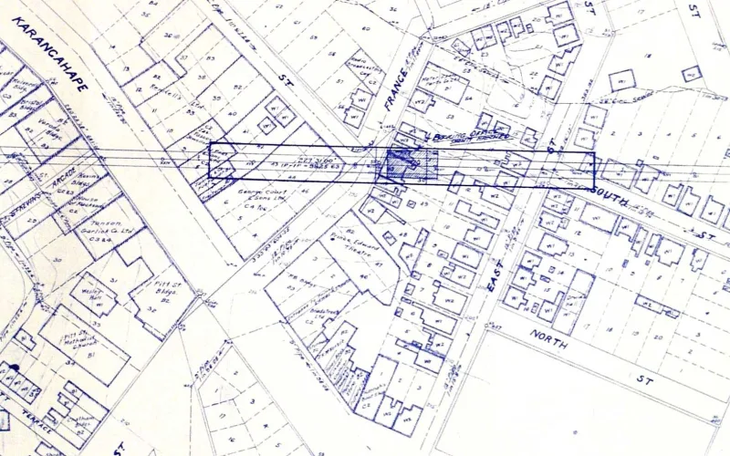 A plan showing proposed underground station in Auckland