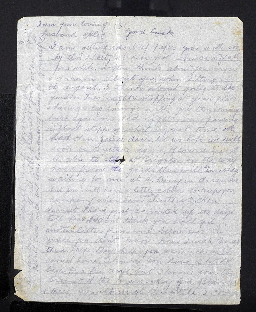 Alexander Mee Letters to Jessie - 6 October 1917 - Page 2