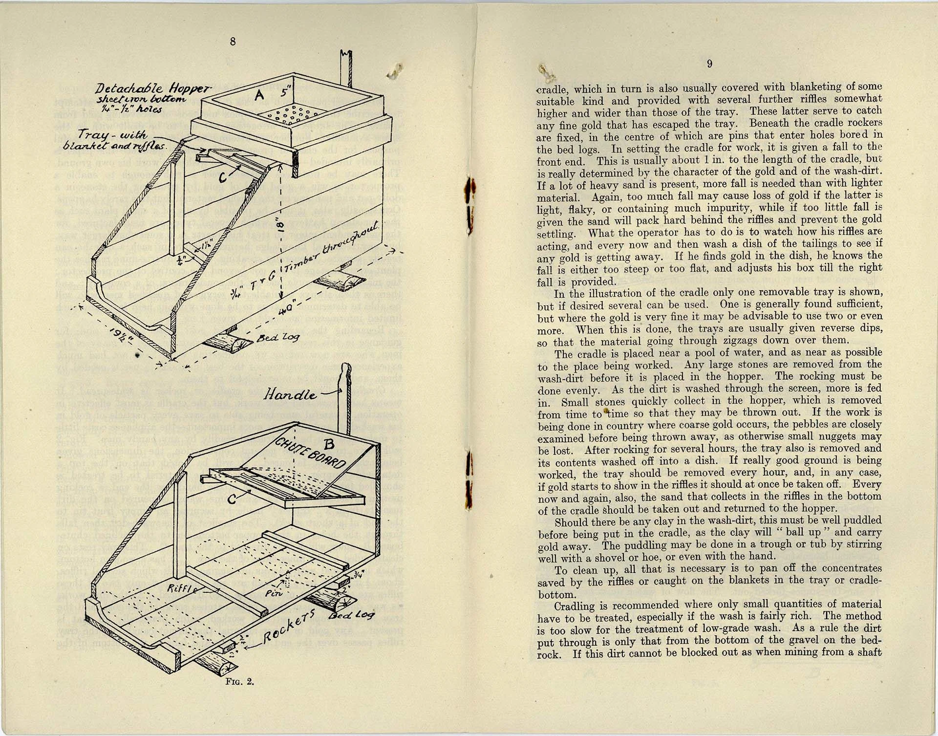 Typewritten excerpt from leaflet