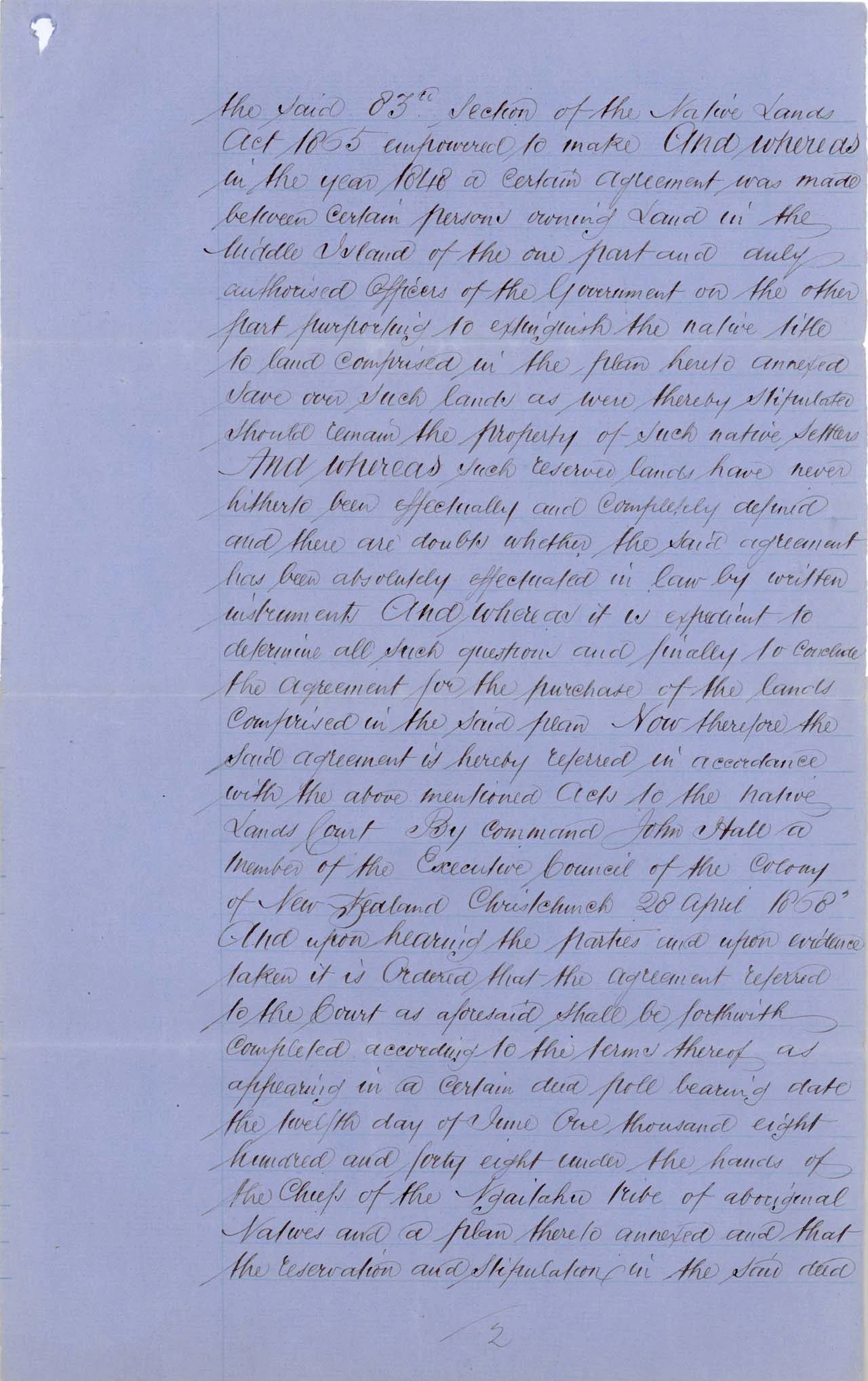 Descriptions - Taumutu Reserves awarded in 1868 - Page 2