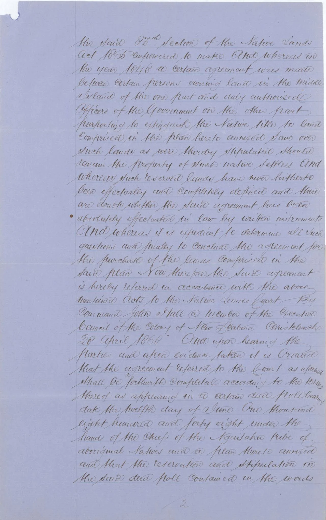 Descriptions - Sth Canterbury Native Land Court Reserves of 1868 - Page 2