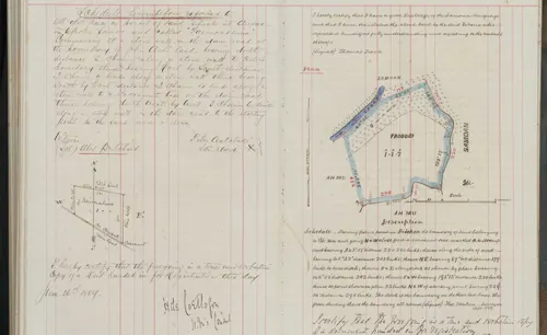 A spread from one of the British Consul Deeds