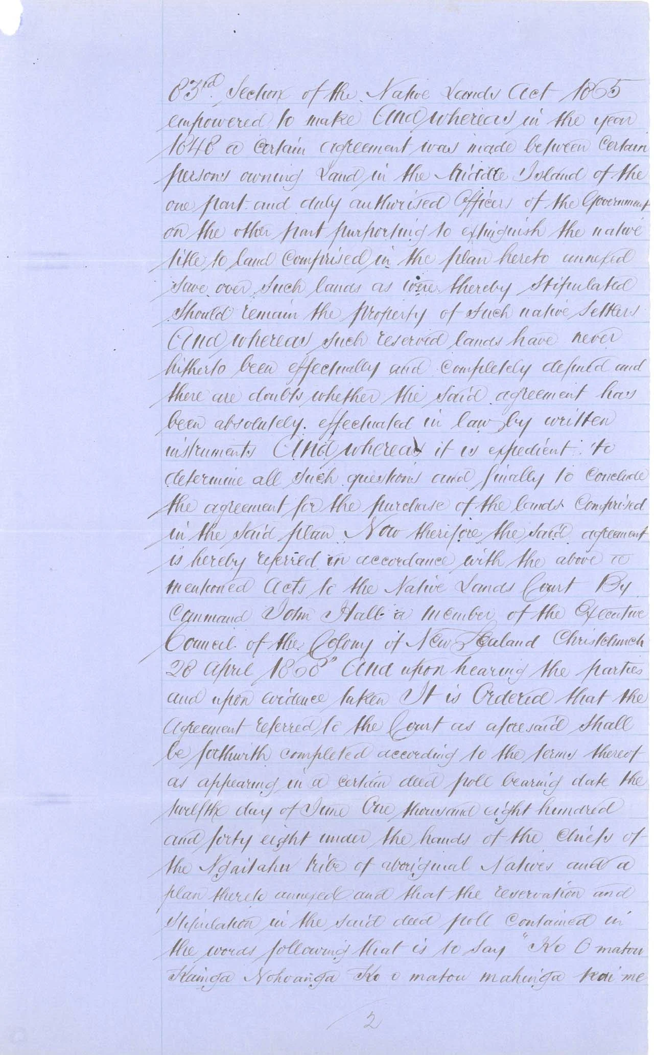 Descriptions - Kaiapoi Reserves Awarded in 1868 - Page 2